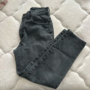 black low rise jeans